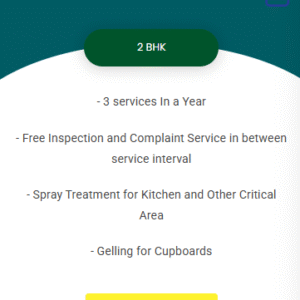 2 BHK Pest Control AMC – Annual Plan